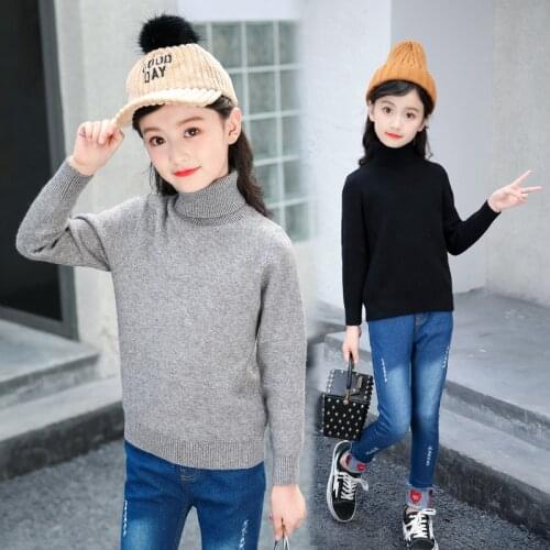 New Girls Sweater Babys Coat Outwear 2021 Soft Thicken Warm Warm Winter Autumn Jacket Knitting Pullover Childrens Clothing