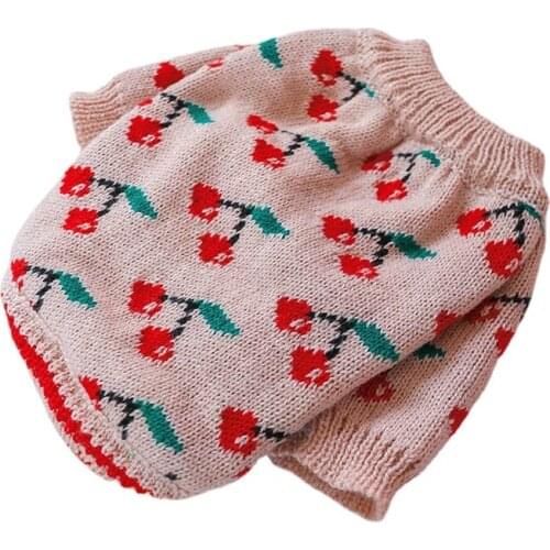 New Warm Autumn Cute Cherry Dog Clothes Cat Puppy Sweater Jumper for Dogs Chihuahua Teddy Small Pet Clothes