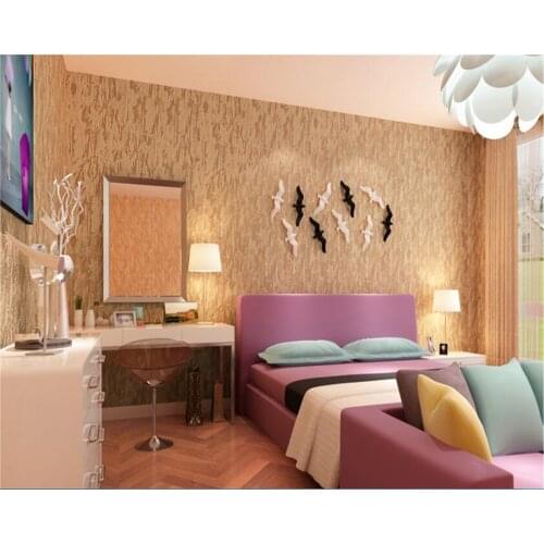 Beibehang wallpaper papel de parede hudas beauty Plain simple modern bedroom mottled non-woven color TV background wall