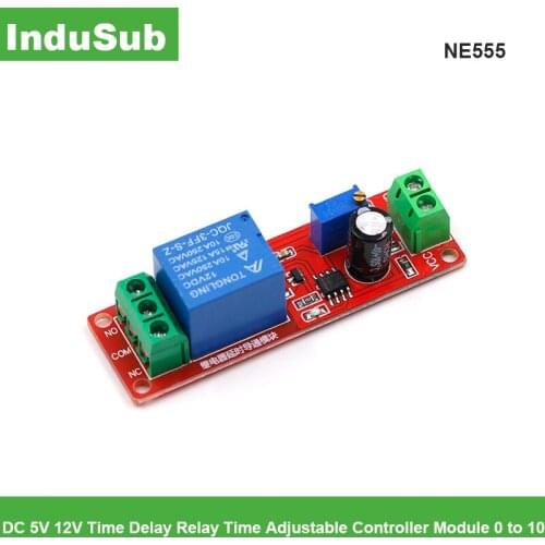 DC 12V Timer Delay Relay Shield Module NE555 Timer Switch Adjustable Controller Module 0 to 10 Second 0~10S Car Oscillator