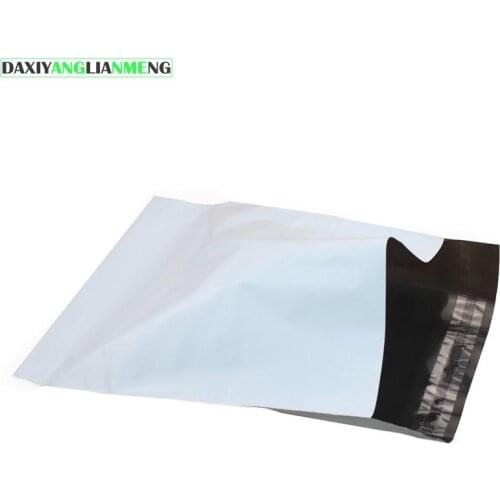 100pcs/lot Express Bag Thickening White Package Bagging Waterproof Plastic Destructiveness Seal Clothing Pack Sack