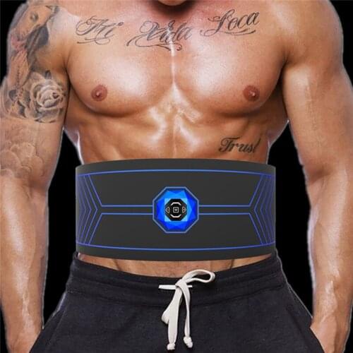 Abdominal Muscle Stimulator Trainer EMS Abs Fitness Equipment Training Gear Muscles Electrostimulator Toner Exercise At Home Gym
