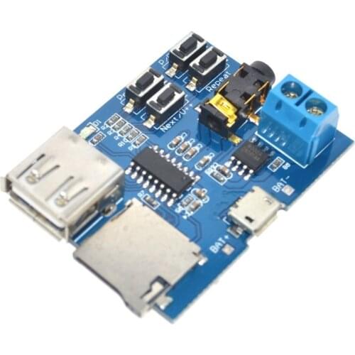 Thinary Electronic TF card U disk MP3 Format decoder board module amplifier decoding audio Player
