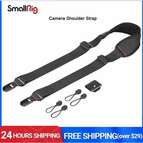 SmallRig Universal DSLR Camera Shoulder Strap With QR Plate For Arca-Swiss Tripod/ Manfrotto RC2 Tripod Adjustable Strap- 2428