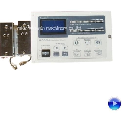 Video KDT-B-600 KDTB60 Automatic Constant Tension Controller with two load cell flexo printing machine tension controller