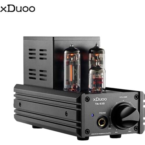 XDUOO TA-03s tube headphone amplifier USB DAC XMOS U8 CS4398 12AU7 6C19 Desktop Headphone amp 32Bit 192KHZ DSD128