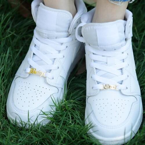 Zciti CUSTOM NAME Shoe Lace Charm Tag / Personalized Text / Shoe Charm / Sneakers / Gift for Her / Gift for Him / Bridesmaid Gif