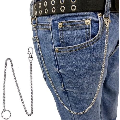 New Style Women Neutral Belt Chain Single Layer Silver Color Alloy Ring Personalized Decorative Chain Belt Wild Waist Chains