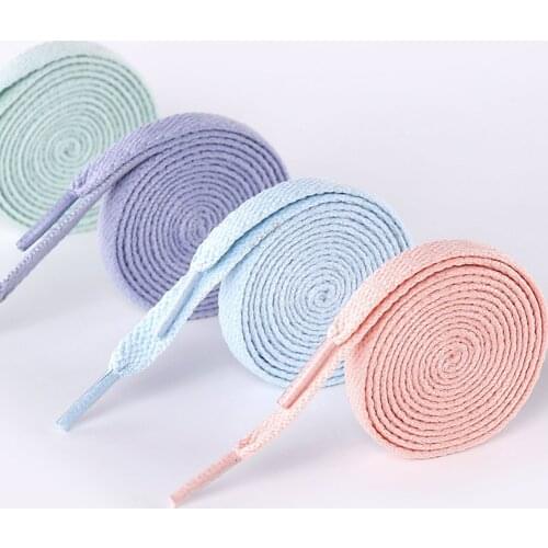 1Pair Flats Shoelace Off Sneaker White Shoes Lace For Women and Men Shoelace For Shoelaces 4 Colors