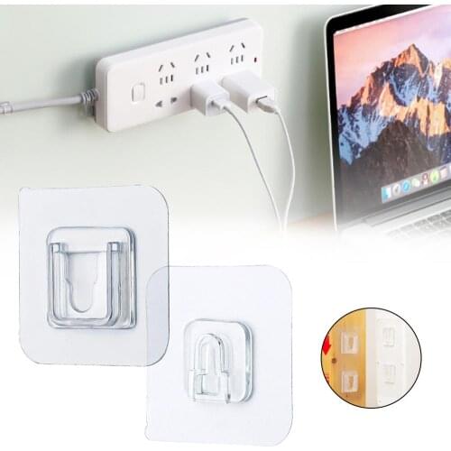 10 Pcs Wall Hanger Transparent Suction Cup Self Adhesive Double-sided Hook Bathroom Mount Kitchen Rack Hanger Stick Home Hooks