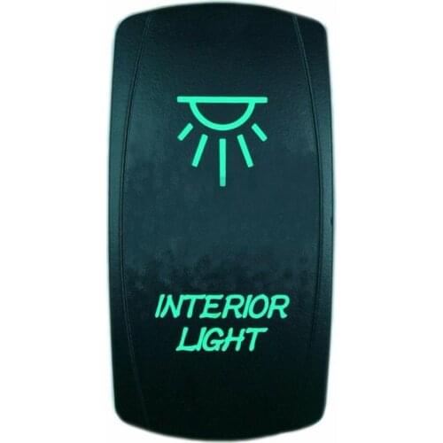 12-24V Car INTERIOR LIGHT 12V 20A Toggle Rocker Switch Blue LED Light 5Pin ON OFF