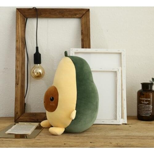 25/35/60cm Cute Avocado Stuffed Plush Toy Soft Comfortable Kawaii Fruits Stuffed Dolls Cushion Pillows Sofa Decor Kids Gifts