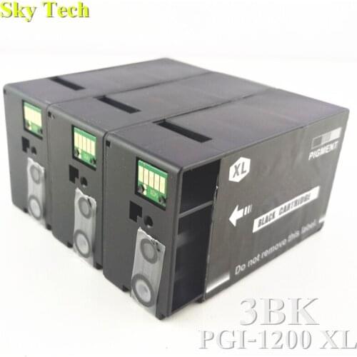 3 BK . Compatible Ink Cartridge For PGI1200XL PGI-1200XL , Suit For Canon MAXIFY MB2020 MB2320 Printer etc