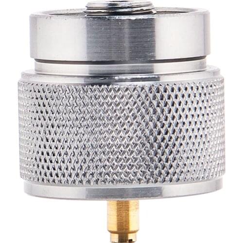 Camping Stove Adapter 1LB Propane Small Tank Input and a Lindal Valve EN417 Output Outdoor Cylinder LPG Canister Convert