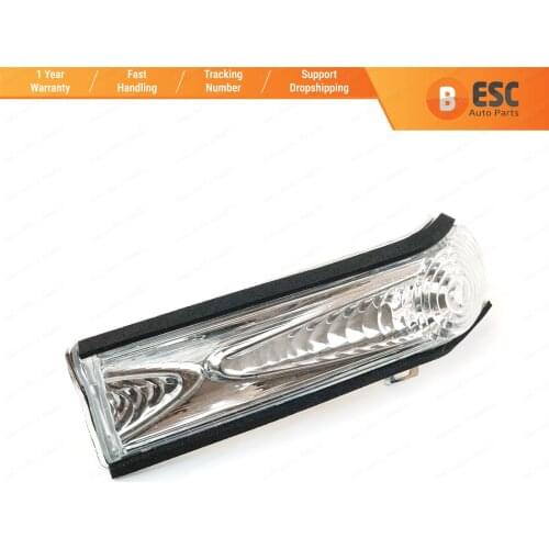 ESC Auto Parts ESP908-2 Side Door Wing Mirror Indicator Lamp White Lens RIGHT 71765377 for Fiat Doblo 2 Opel Combo D
