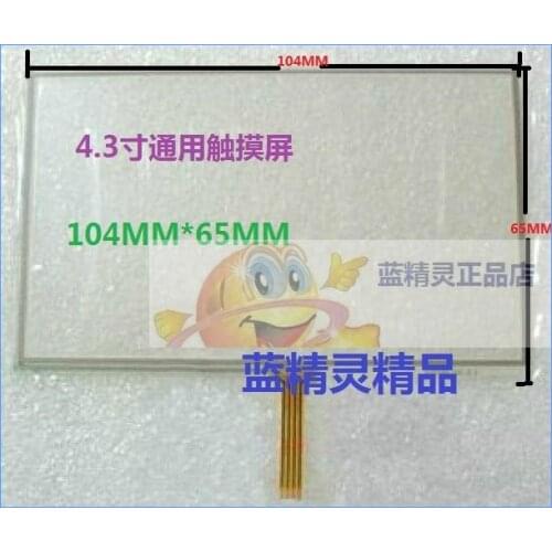 Free shipping 4.3 gps navigator general touch screen 104mmx65mm touchpad handwritten