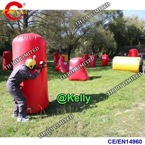 Free door shippping inflatable paintball bunkers for sale, CS cover bunker obstackes, laser tag battle inflatable sport games