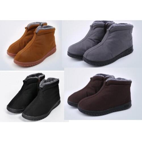 4color black/gray/brown winter buddhist shaolin abbot lay meditation monks shoes warm buddhism kung fu martial arts mid-boots