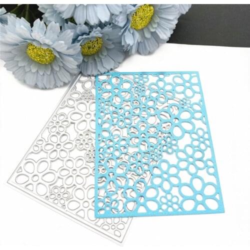 Flower frame rectangle background Metal Cutting Dies For Scrapbooking DIY Album Paper Card Making Decoration New 2021