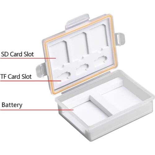 Camera Battery Box Storage SD TF Memory Card Case For EN-EL14 EN-EL9 LP-E8 LP-E17 LP-E12 NP-FW50 NP-W126 LP-E6 BP-511 NP-FZ100