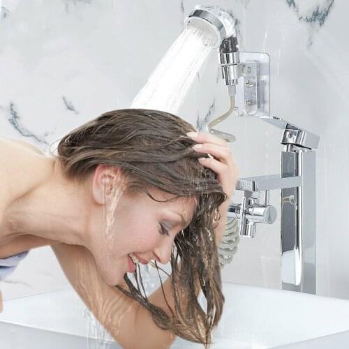 Short Handle SPA Shower Head High Pressure Water Saving For Bathroom & Hair Salon Faucet External Portable Water Filter