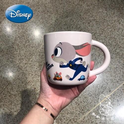 Disney Zootopia Judy Chasing Nick Ceramic Mug Mug Water Cup Ceramic Coffee Cup Set