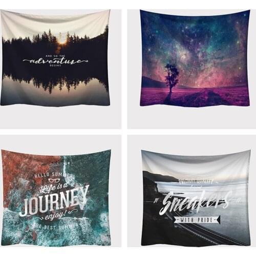 Galaxy Tapestries Plant Printed Wall Hanging Wall Decoration Tapestry Beach Mat