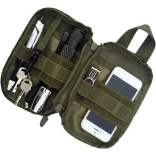 Nylon Men Outdoor Tactical Molle Pouch Belt Waist Pack Bag Military Waist Pack Phone Holder Running Pouch Travel Camping Bags