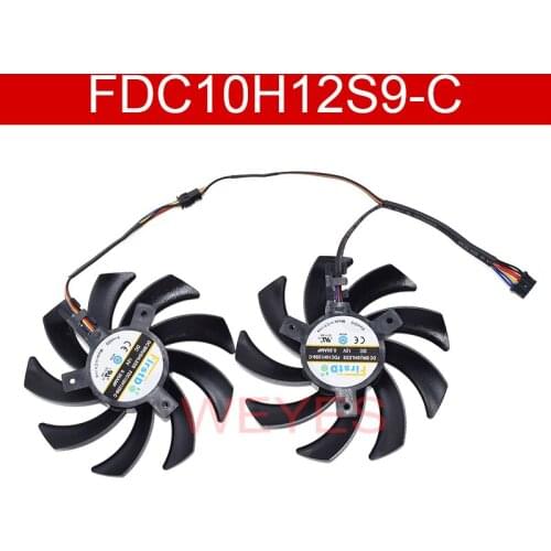 NEW 85MM FDC10H12S9-C 4PIN FD7010H12S Dual Cooler Fan For Sapphire R9 270X 280X HD7870 HD7950 HD7850 HD6850 Cooling Fans A pair