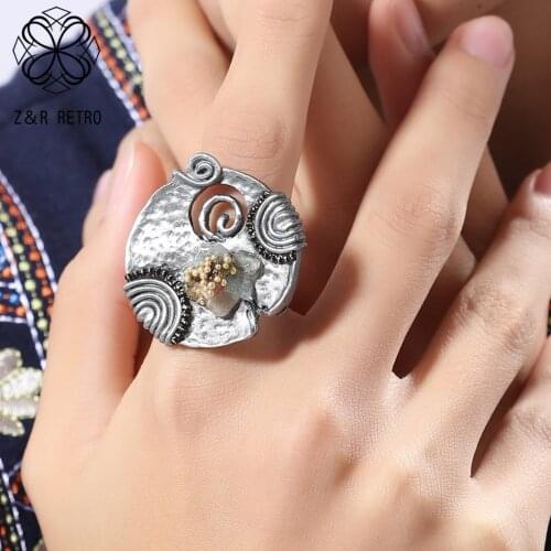 Wholesale Fashion Accessories Yellow Bead Gothic Love Bijouterie Wave Eternity Promise Jewelry 2021 Gift for New Year Ring Women