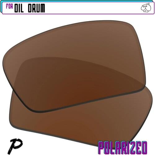 EZReplace Polarized Replacement Lenses for - Oakley Oil Drum Sunglasses - Brown P