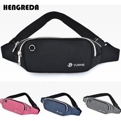 2019 Fanny Pack Men Waist Bag Women`s Belt Bag with Earphone Hole Hengreda Travel Hip Bum Belly Pouch Purse for Mobile Phone Key