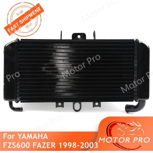Motorcycle Radiator For Yamaha FZS 600 Fazer 1998 1999 2000 2001 2002 2003 Aluminum Engine Water Cooling Cooler FZS600