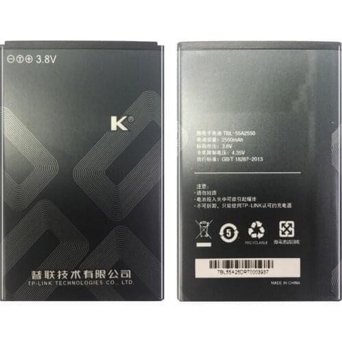 TBL-55A2550 Battery 2550mAh For TP-LINK M7350 TL-TR961 2500L WIFI Mobile Phone Bateria