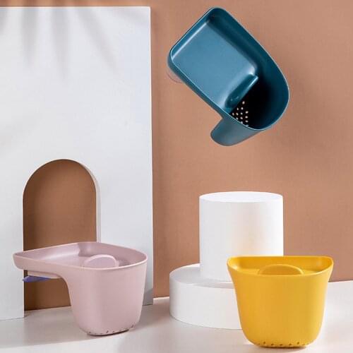 Convenient Suction Cup Rack Kitchen Supplies Storage Rags Chopsticks Sundries Storage Box Food Waste Collection Container