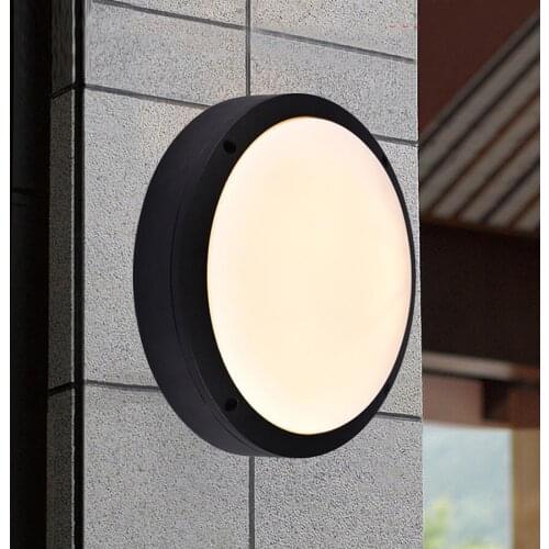 Thrisdar 6/12/18W Waterproof LED Wall Lamp Aluminum Aisle Balcony Ceiling Lamp Outdoor Garden Villa Balcony Porch Wall Light