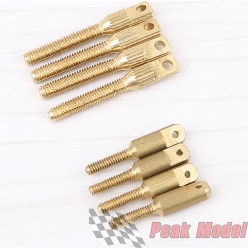 High-quality Brass M2 / M3 Wire Connector For Operating Wire/ Chuck/ Ball Joints/ For Aileron Tail Wing Connector