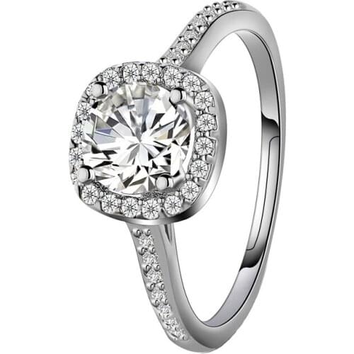 Office women resizable rings prong setting cubic zirconia golden and silver cocktail 8 hearts and 8 arrows rings for wedding