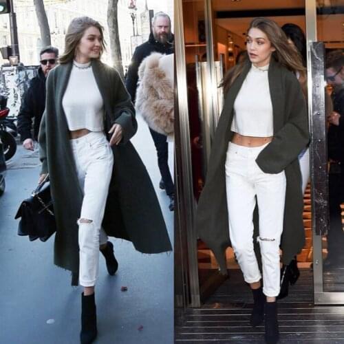 For Women Mom Ripped Hole High Waist Vintage White Washed Denim Pants Boyfriend Jeans Trousers Female Plus Size 2020