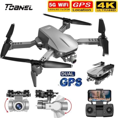 L106 RC Drone GPS 4K HD Dual Camera 5G WiFi FPV Professional Two-anixs Gimbal Foldable Quadcopter Remote Distance 1.2km