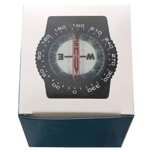 Diving Sighting Wrist Compass 50M Depth Blackout Dial for Outdoor Hiking X7JD