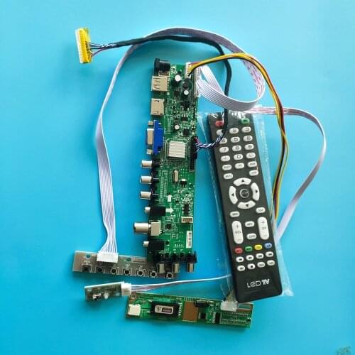 Kit For LP150X08-A3 1 CCFL LCD TV VGA USB AV remote DVB-C DVB-T 30pin Panel Controller board Digital HDMI 1024X768 15"