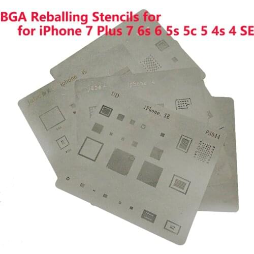 1Pcs IC Chip BGA Reballing Stencil Kits Set Solder template for iPhone Compatible 4-7P Main Board CPU Repair Tool
