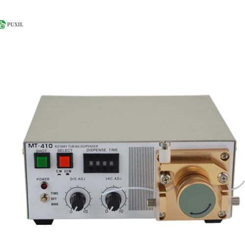 MT-410 Peristaltic Automatic Glue Dispenser Precision Manual Rotary Tubing Dispenser 0.0001ML 110V/220V