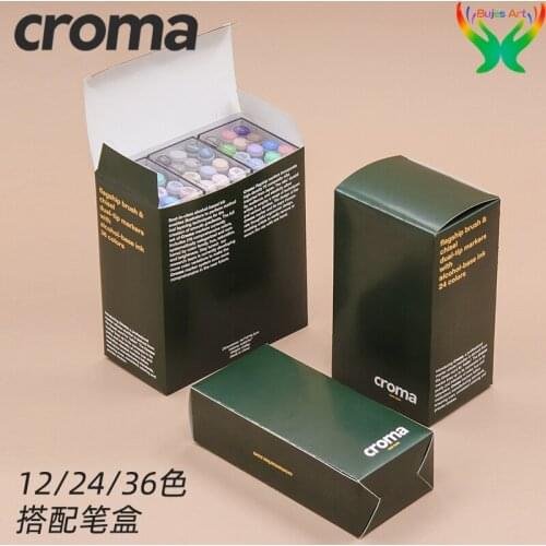 USA croma soft head marker alcoholic set student animation costume design 12/24/36color double head marker pen at supplies