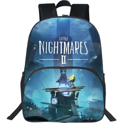 Game Little Nightmares School Bags Boys Girls Cartoon Casual Bookbag Teenagers Rucksack Adventure Game Cosplay Backpack