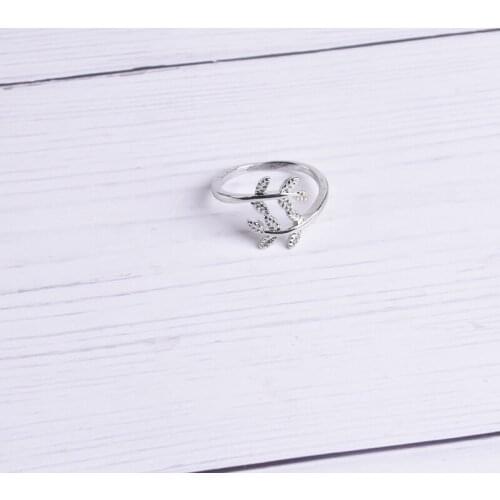 Standard foil ring, gold leaf ring, rose gold leaf ring, branch ring