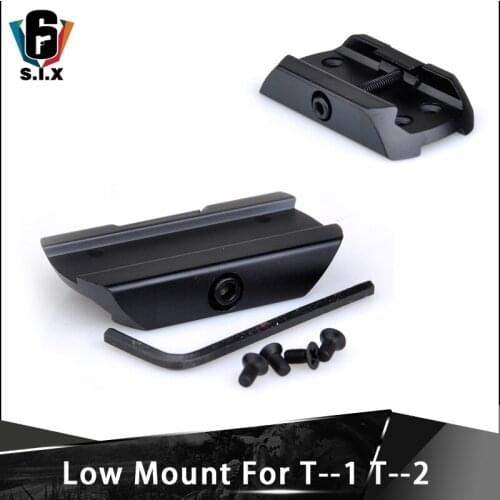 Tactical Softair Scope Low Mount For T-1 T-2 Red Dot Picatinny Weaver 20mm Rail
