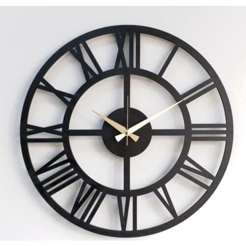 Decoration Living Room Wall Decor Home Living Room Decoration Fulvio Wall Clock Black