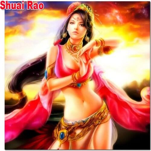 5 d diamond painting woman 3d handmade,full square round diamond embroidery rhinestones art,cross stitch kits